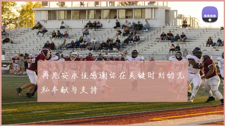 再见安永佳感谢你在关键时刻的无私奉献与支持